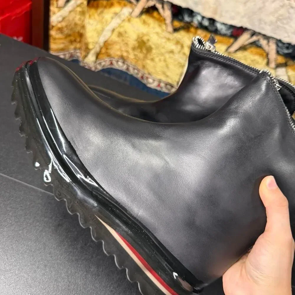 Source Unknown black leather